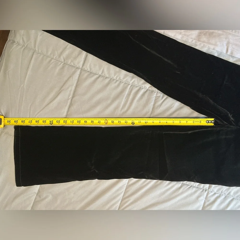 Louis Vuitton Black Velvet Flare Pants - Picture 8 of 16